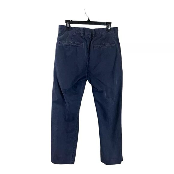 Theory Pants Men's 31 27 Culver Straight Leg Indigo Navy Dress Work Career Chino - Picture 2 of 5